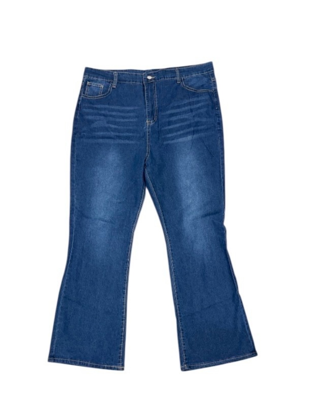 SHEIN Women’s XL Dark Wash Flare Jeans Stretch Denim